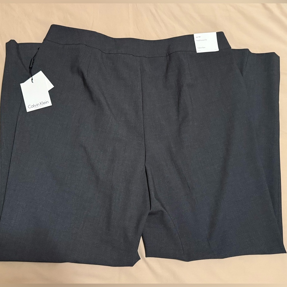 Calvin Klein Charcoal Dress Pants - Picture 4 of 7